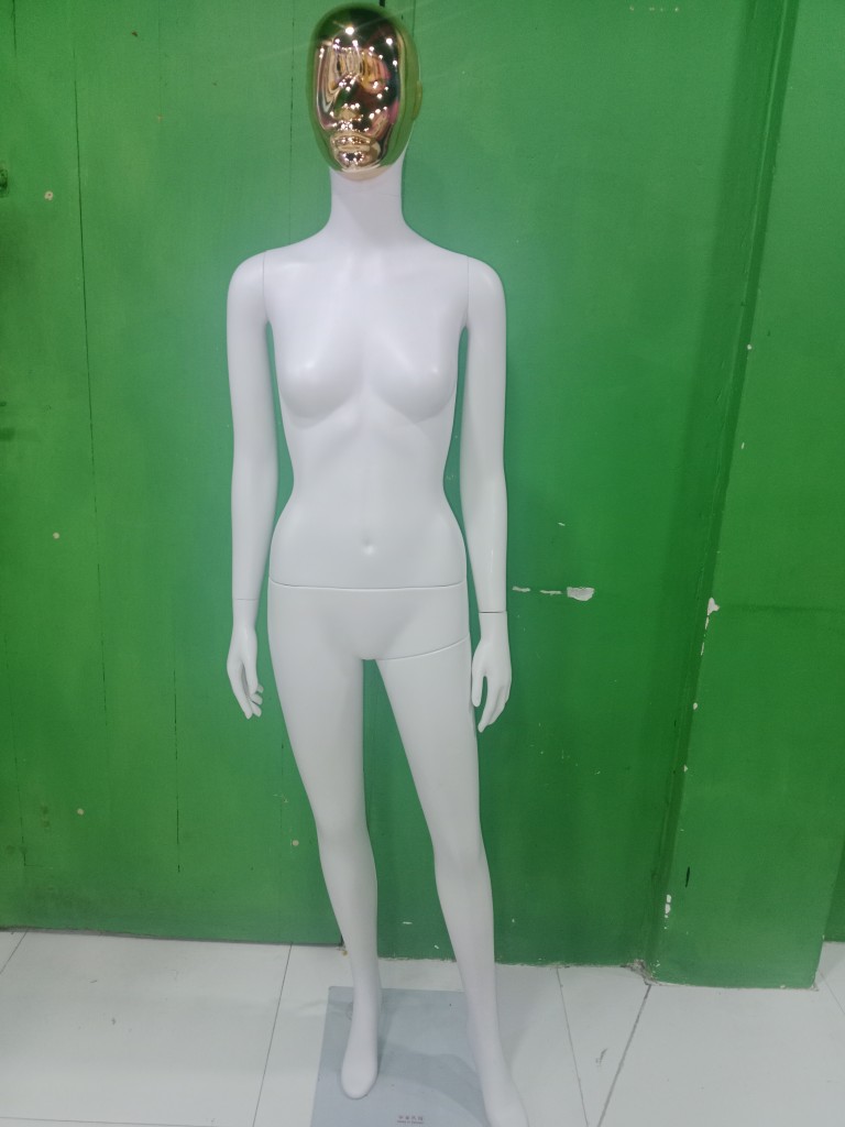 LADY DUMMY WHITE WITH GOLD FACE 